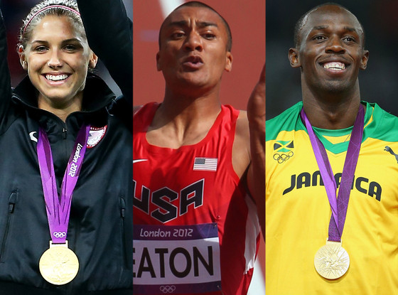 Alex Morgan, Ashton Eaton, Usain Bolt Alex Morgan, Ashton Eaton, Usain Bolt